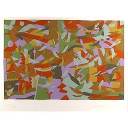 Douglas Leichten, Blue Harmony, Lithograph 