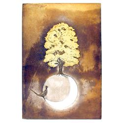 Hank Laventhol, Tree and Bird, Etching 