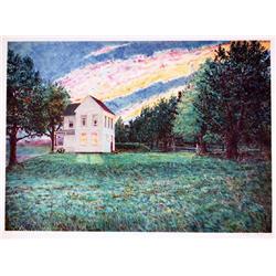 Jason Crum, Coming home, Lithograph