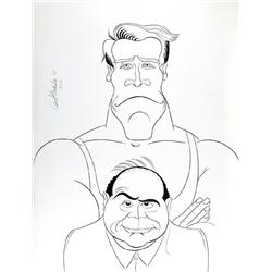 Ricardo Castaneda, Twins (Schwartzenegger & DeVito), Lithograph