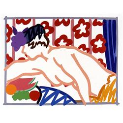 Tom Wesselmann, Judy Reaching Over Table, Screenprint