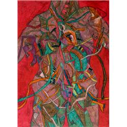 Norman Laliberte, Torso, Pastel on Paper