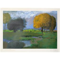 Chase Chen Chenoff, Golden Tree, Lithograph 