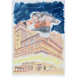 Larry Rivers, Carnegie Hall, Lithograph