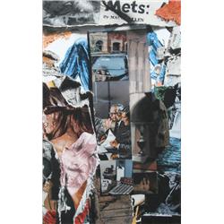 John Clem Clarke, Collage #1 (Mets), Oil Painting