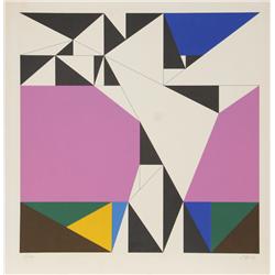 Walter Allner, Geometric Abstract Serigraph
