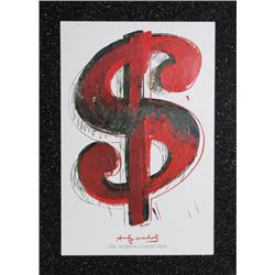 Andy Warhol, Dollar Sign, Poster on Canvas