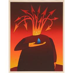 Jean Michel Folon, Serigraph