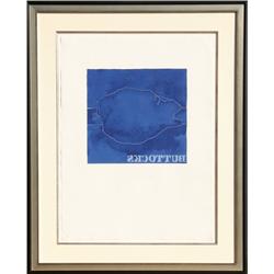 Jasper Johns, Buttocks, Lithograph