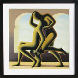 Mark Kostabi, The Kiss, Serigraph