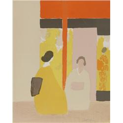 Bernard Cathelin, Deux Japonaise, Lithograph