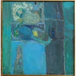 Pierre Lesieur, Placard Bleu, Oil Painting