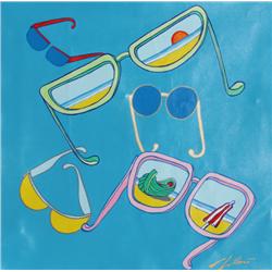 Pietro Bulloni, Sunglasses, Oil Painting