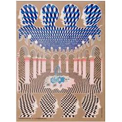 Pedro Friedeberg, Ladronzuelos y Ladroncielos, Acrylic Painting