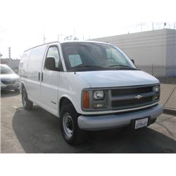 2002 Chevy 3500 Van Vin. 1GCHG35RX21199790 Mileage Automatic Sold ODT. Buyer responsible for smog, t