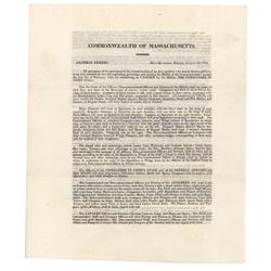 Massachusetts General Orders  Concerning Military Uniforms