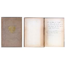 Armand Hammer Inscripbed And Signed Book Presented To An Old Fraternity Brother