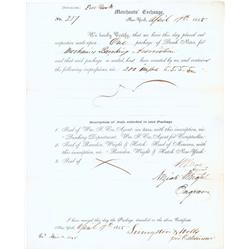 Famed Engraver Neziah Wright Signs A Document