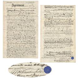 William H. Vanderbilt Signed Agreement