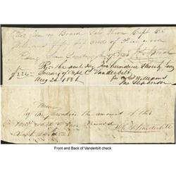 Jacob Vanderbilt, Brother Of Cornelius, Signs A Note