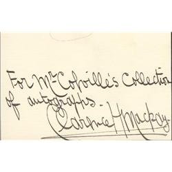 A Signature Of Clarence H. MacKay