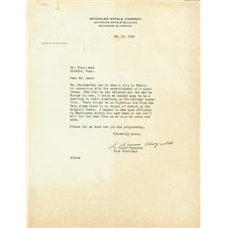 Days After The War In Europe Ends, The Vice President Of Reynolds Metals Writes To Submarine Invento