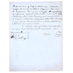 Nicholas Biddle Signs A Proxy For A Railroad!