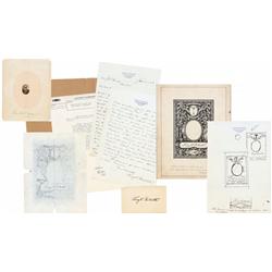 King Gillette Designs Bookplates For His Personal Library