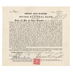 A Proxy Document Signed By Edward Swift