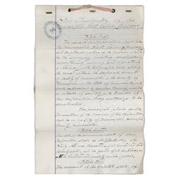 John Pillsbury Signs Articles Of Incorporation For The Minneapolis Belt Railway Company