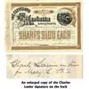 Image 1 : A Cleveland And Marietta Railway Company Issued To And Signed By Charles Lanier