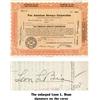 Image 1 : A Pan American Airways Corporation Stock Issued To And Signed By L.L. Bean