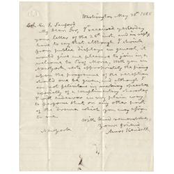 A Superb Kendall ALS To E. S. Sanford Concerning A Reception For Samuel Morse