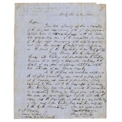 New York State Senator James C. Curtis Accepts the Nomination for State Senator by the Free Soil Par