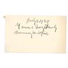 Image 1 : CHAUNCEY  DEPEW SIGNED CARD