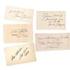 Image 1 : LOT OF 5 MUSIC FIGURES’ AUTOGRAPHS