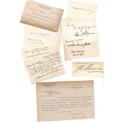 LOT OF 9 EDUCATORS’ AUTOGRAPHS