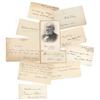 Image 1 : LOT OF 10 LITERARY FIGURES’ AUTOGRAPHS