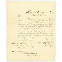 Navy Secretary James Paulding Appoints A Midshipman