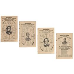 Four Broughton’s Monthly Planet Reader And Astrological Journal For The Presidential Candidates Of 1