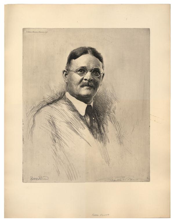 Copper Plate Engraving Proof Of Roscoe Pound Signed By Pound And The