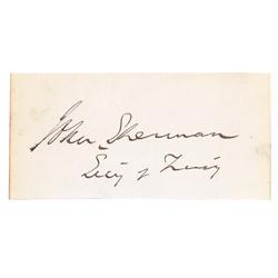 John Sherman Signature