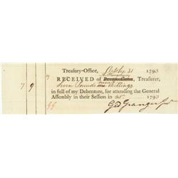 Gieon Granger, Later A Postmaster General, Is Paid For Attending The Connecticut General Assembly