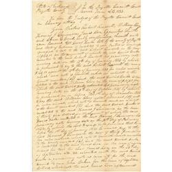 A Caleb Smith Ans On The Back Of A Legal Document