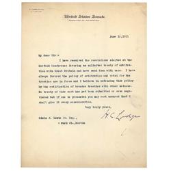 Henry Cabot Lodge, International  Treaties, And The Slow March Towards The First World War