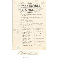 King Victor Emanuel E Of Italy Signs A Document