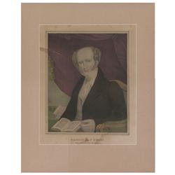 Kellog Hand Colored Print Of Martin Van Buren
