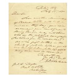 To President Taylor Just Months Before His Death