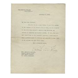 An Exceptional Letter In Which President Coolidge Writes Concerning The Sacrifices The Nation’s Moth
