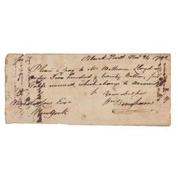 A Rarely Seen William Bingham Check